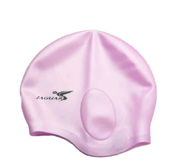 Fashion Pure Silicone Ear-protecting Swimming Cap