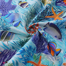 Hawaiian Shirt For Men Underwater Wonderland Button-down Shirt Short Sleeve 100% Cotton Shirt By Cigar