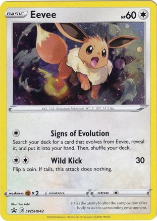 Eevee SWSH042/307 - SWSH Sword & Shield Promo Cards Holofoil