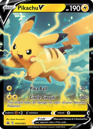 Pikachu V SWSH063/307 - SWSH Sword & Shield Promo Cards Holofoil