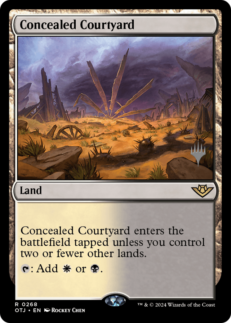 Concealed Courtyard (PPOTJ-268) - Outlaws of Thunder Junction Promos