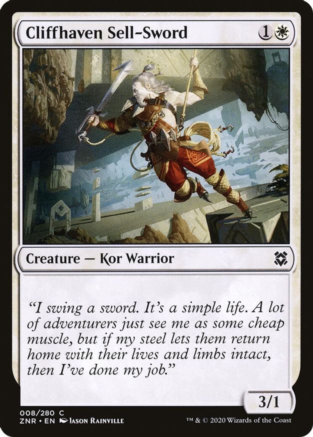 Cliffhaven Sell-Sword | 8 | Zendikar Rising