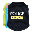 Spring And Summer Police Dog Pet Clothes Vest