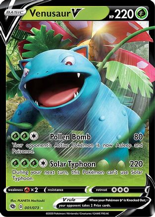 Venusaur V 001/73 - Champions Path Holofoil