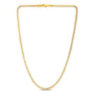 14k Yellow Gold Round Pave Franco Chain (4.00 mm)