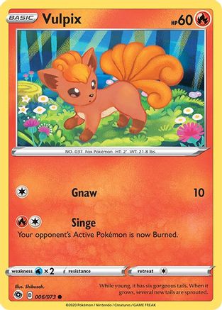 Vulpix 006/73 - Champions Path Reverse Holofoil