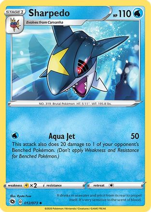 Sharpedo 012/73 - Champions Path Reverse Holofoil