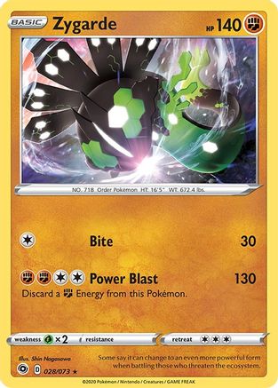 Zygarde 028/73 - Champions Path Reverse Holofoil