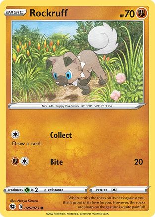 Rockruff 029/73 - Champions Path Reverse Holofoil