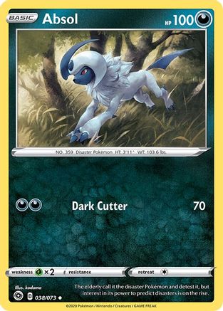 Absol 038/73 - Champions Path Reverse Holofoil