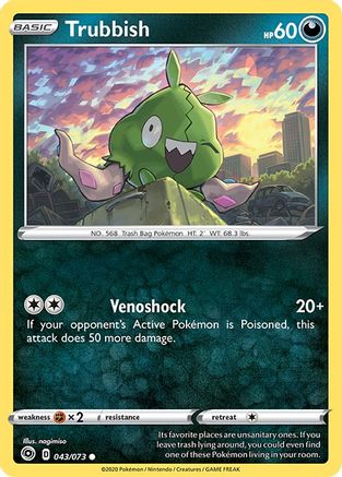 Trubbish 043/73 - Champions Path Reverse Holofoil