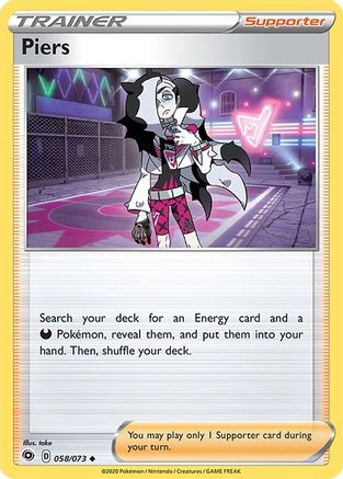 Piers 058/73 - Champions Path Reverse Holofoil