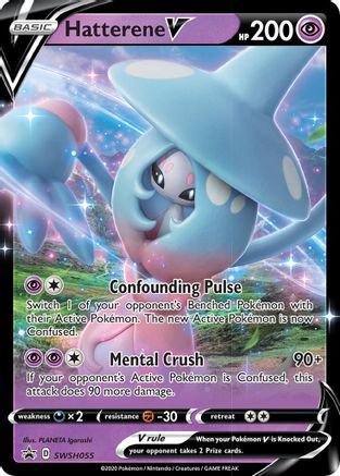 Hatterene V SWSH055/307 - SWSH Sword & Shield Promo Cards Holofoil