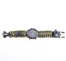 6 en 1 Outdoor Tactical Survival Adjustable Bracelet