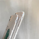 Simple Transparent Airbag Anti-Fall Phone Case for Couples