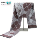 Men's Winter Warm Striped Business Scarf