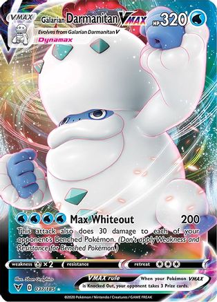 Galarian Darmanitan VMAX 037/185 - SWSH04 Vivid Voltage Holofoil