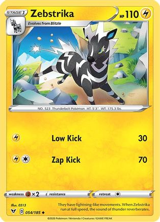 Zebstrika 054/185 - SWSH04 Vivid Voltage