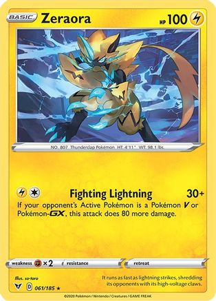 Zeraora 061/185 - SWSH04 Vivid Voltage Reverse Holofoil