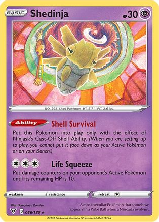 Shedinja 066/185 - SWSH04 Vivid Voltage Reverse Holofoil