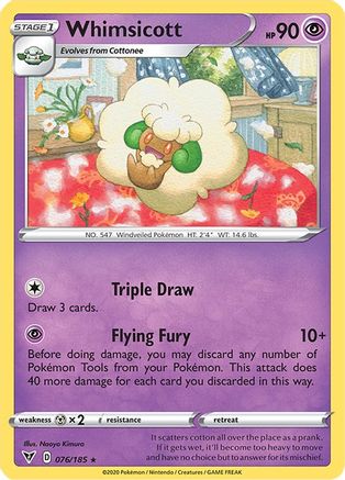 Whimsicott 076/185 - SWSH04 Vivid Voltage