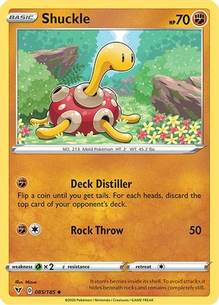 Shuckle 085/185 - SWSH04 Vivid Voltage Reverse Holofoil