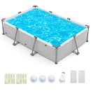 690/978/1158/1617 Gal Outdoor Family Swimming Pool with Metal Frame