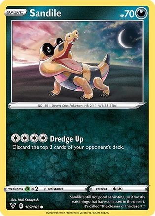 Sandile 107/185 - SWSH04 Vivid Voltage Reverse Holofoil