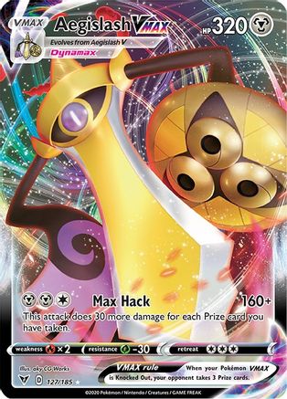 Aegislash VMAX 127/185 - SWSH04 Vivid Voltage Holofoil