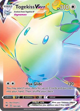 Togekiss VMAX (Secret) 191/185 - SWSH04 Vivid Voltage Holofoil