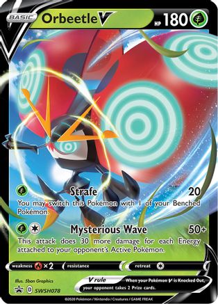 Orbeetle V SWSH078/307 - SWSH Sword & Shield Promo Cards Holofoil