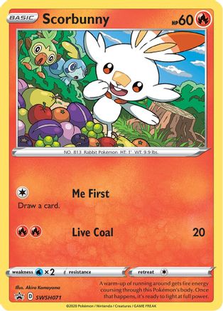 Scorbunny SWSH071/307 - SWSH Sword & Shield Promo Cards Holofoil