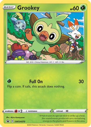 Grookey SWSH070/307 - SWSH Sword & Shield Promo Cards Holofoil