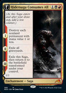 Hidetsugu Consumes All // Vessel of the All-Consuming (NEO-486) - Kamigawa: Neon Dynasty: (Extended Art, fandfc, enchantment)