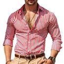 Men's Casual 3D Irregular Pattern Long Sleeve Shirt