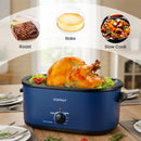 22QT Electric Roaster Oven Turkey Roaster with Visible and Self-Basting Lid