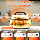 22QT Electric Roaster Oven Turkey Roaster with Visible and Self-Basting Lid