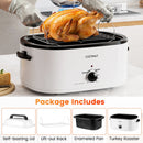 22QT Electric Roaster Oven Turkey Roaster with Visible and Self-Basting Lid