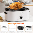 22QT Electric Roaster Oven Turkey Roaster with Visible and Self-Basting Lid
