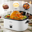 22QT Electric Roaster Oven Turkey Roaster with Visible and Self-Basting Lid