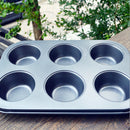 Round 6-Cup Maffen Cake Baking Tray Without Mold