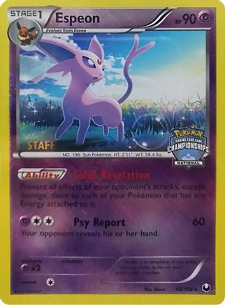 Espeon (National Championships) [Staff] 048/108 - League & Championship Cards Reverse Holofoil