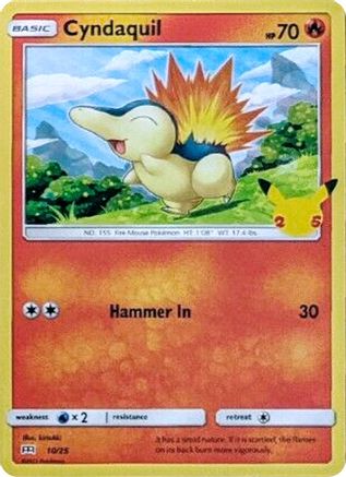 Cyndaquil 010/25 - McDonalds 25th Anniversary Promos