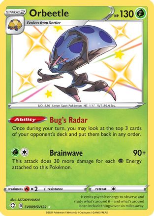 Orbeetle SV009/SV122 - Shining Fates Shiny Vault Holofoil