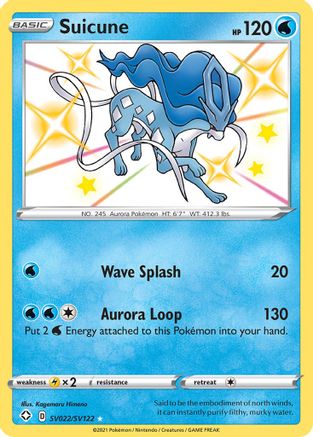 Suicune SV022/SV122 - Shining Fates Shiny Vault Holofoil