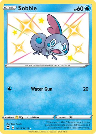 Sobble SV025/SV122 - Shining Fates Shiny Vault Holofoil