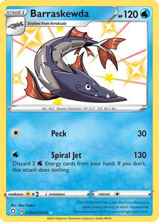 Barraskewda SV032/SV122 - Shining Fates Shiny Vault Holofoil