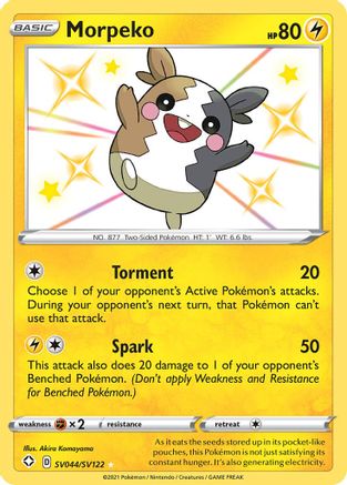 Morpeko SV044/SV122 - Shining Fates Shiny Vault Holofoil
