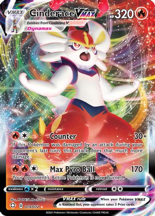 Cinderace VMAX 019/072 - Shining Fates Holofoil