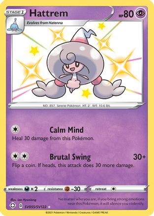 Hattrem SV055/SV122 - Shining Fates Shiny Vault Holofoil